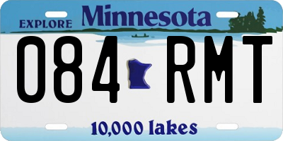 MN license plate 084RMT