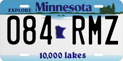 MN license plate 084RMZ