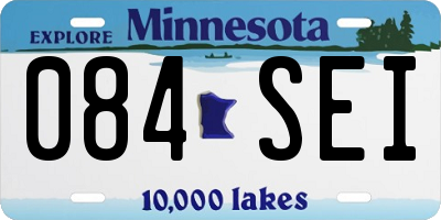 MN license plate 084SEI