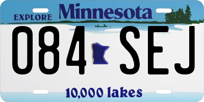 MN license plate 084SEJ