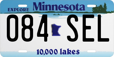 MN license plate 084SEL