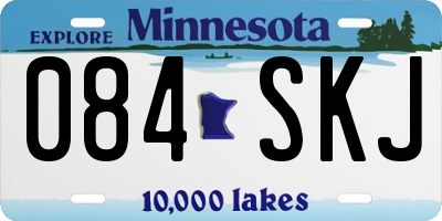 MN license plate 084SKJ