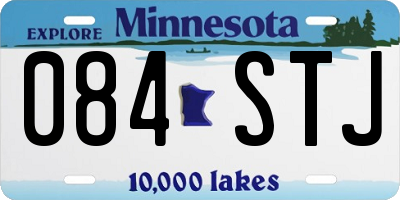 MN license plate 084STJ
