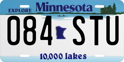 MN license plate 084STU