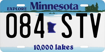 MN license plate 084STV
