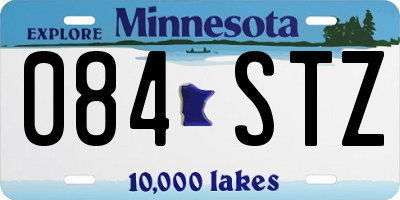 MN license plate 084STZ