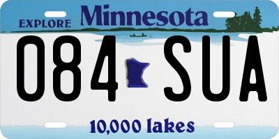 MN license plate 084SUA
