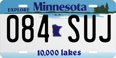 MN license plate 084SUJ