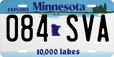 MN license plate 084SVA