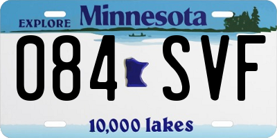 MN license plate 084SVF