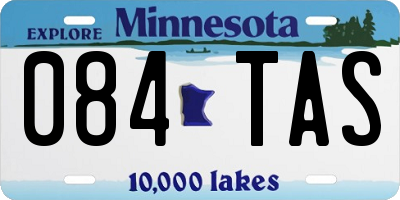 MN license plate 084TAS