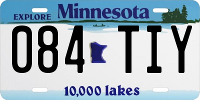 MN license plate 084TIY