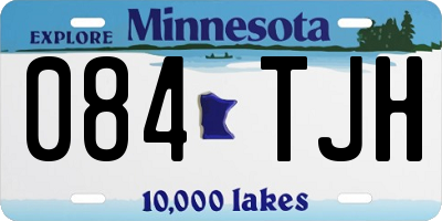 MN license plate 084TJH