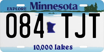 MN license plate 084TJT