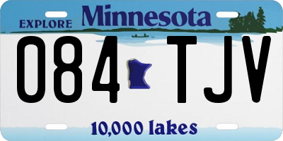 MN license plate 084TJV