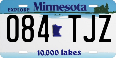 MN license plate 084TJZ