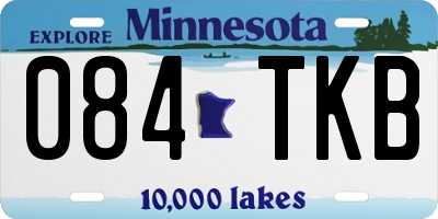MN license plate 084TKB