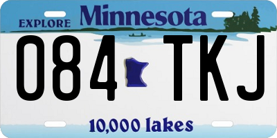 MN license plate 084TKJ