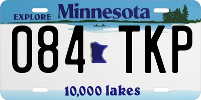 MN license plate 084TKP