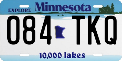MN license plate 084TKQ