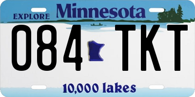 MN license plate 084TKT