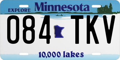 MN license plate 084TKV