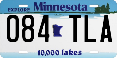 MN license plate 084TLA