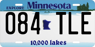 MN license plate 084TLE