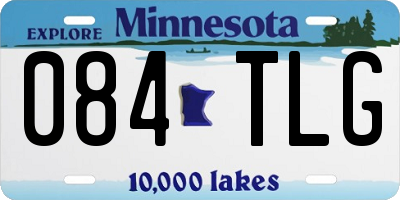 MN license plate 084TLG