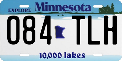 MN license plate 084TLH