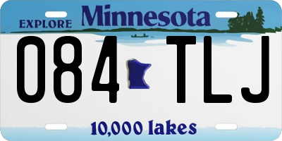 MN license plate 084TLJ