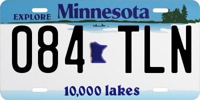 MN license plate 084TLN