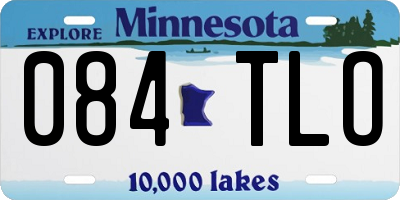 MN license plate 084TLO