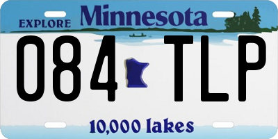 MN license plate 084TLP