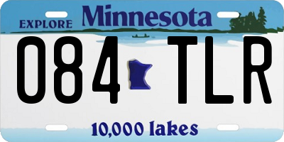 MN license plate 084TLR