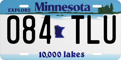 MN license plate 084TLU