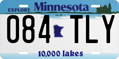 MN license plate 084TLY