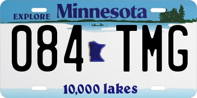 MN license plate 084TMG
