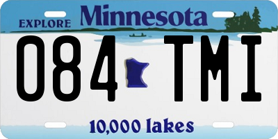 MN license plate 084TMI