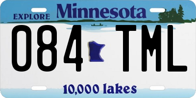 MN license plate 084TML