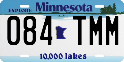 MN license plate 084TMM