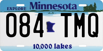 MN license plate 084TMQ