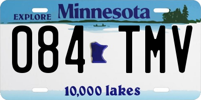 MN license plate 084TMV