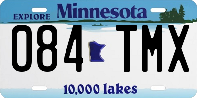 MN license plate 084TMX