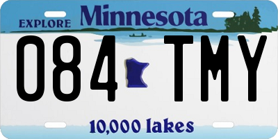 MN license plate 084TMY