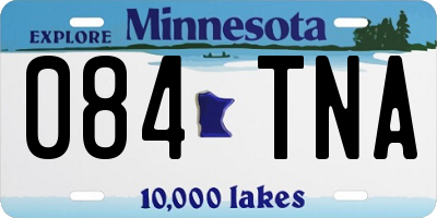 MN license plate 084TNA