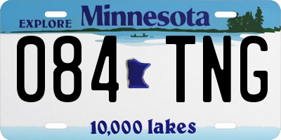 MN license plate 084TNG