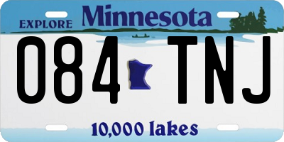 MN license plate 084TNJ
