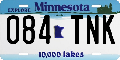 MN license plate 084TNK