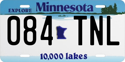 MN license plate 084TNL